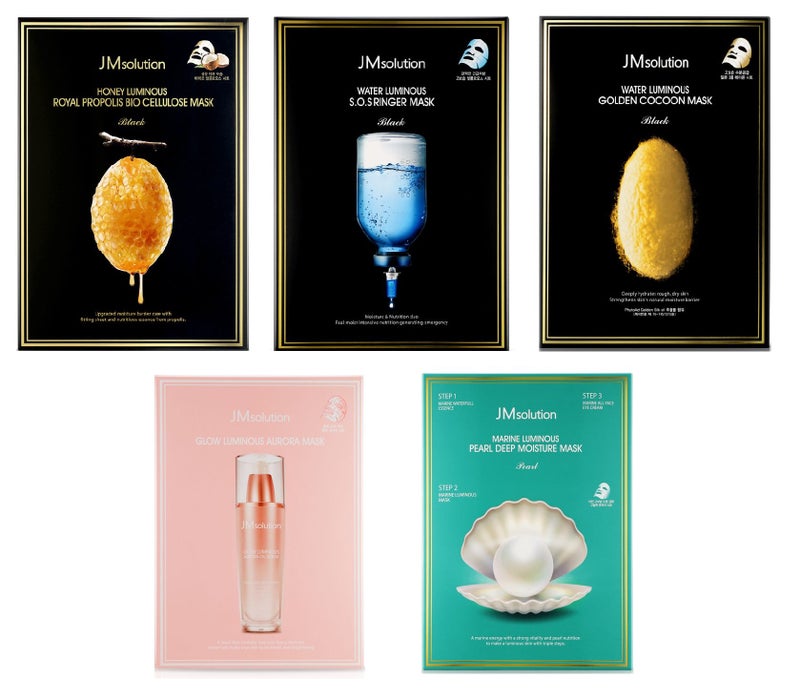 JMsolution JM solution Best 5 Combo Mask Sheet Pack of 10, Aurora, Cocoon, SOS, Marine, Propolis, JMSOLUTION - Image 2